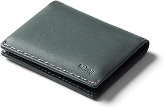 Bellroy Slim Sleeve, slim leather wallet (Max. 8 cards and bills), Everglade, Minimalist
