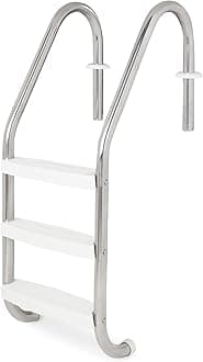 Hydro Tools 87905 3-Step In-Ground Stainless Steel Ladder