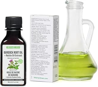 Siberian Green Burdock Oil with Nettle Oil Extract - 100 ml Natural Siberian Hair Loss Burdock Root Care - Easy to Apply Hair Oil - Anti-Dandruff Scalp Stimulates Growth