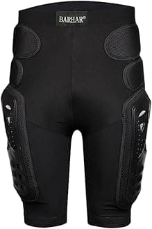 Protective Armor Pants Hockey Knight Gear for Motorcycle Motocross Racing Ski Protect Pads Sports Hips Legs (Small)
