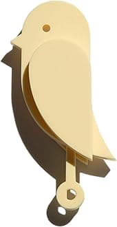 BIRDIE Design Indoor CO2 Monitor - Air Quality Meter for Home & Office - Promotes Mental & Physical Health - Modern Interior Decor - Reducing Health Risks with Clean Air (Dune, BirdPartOnly)