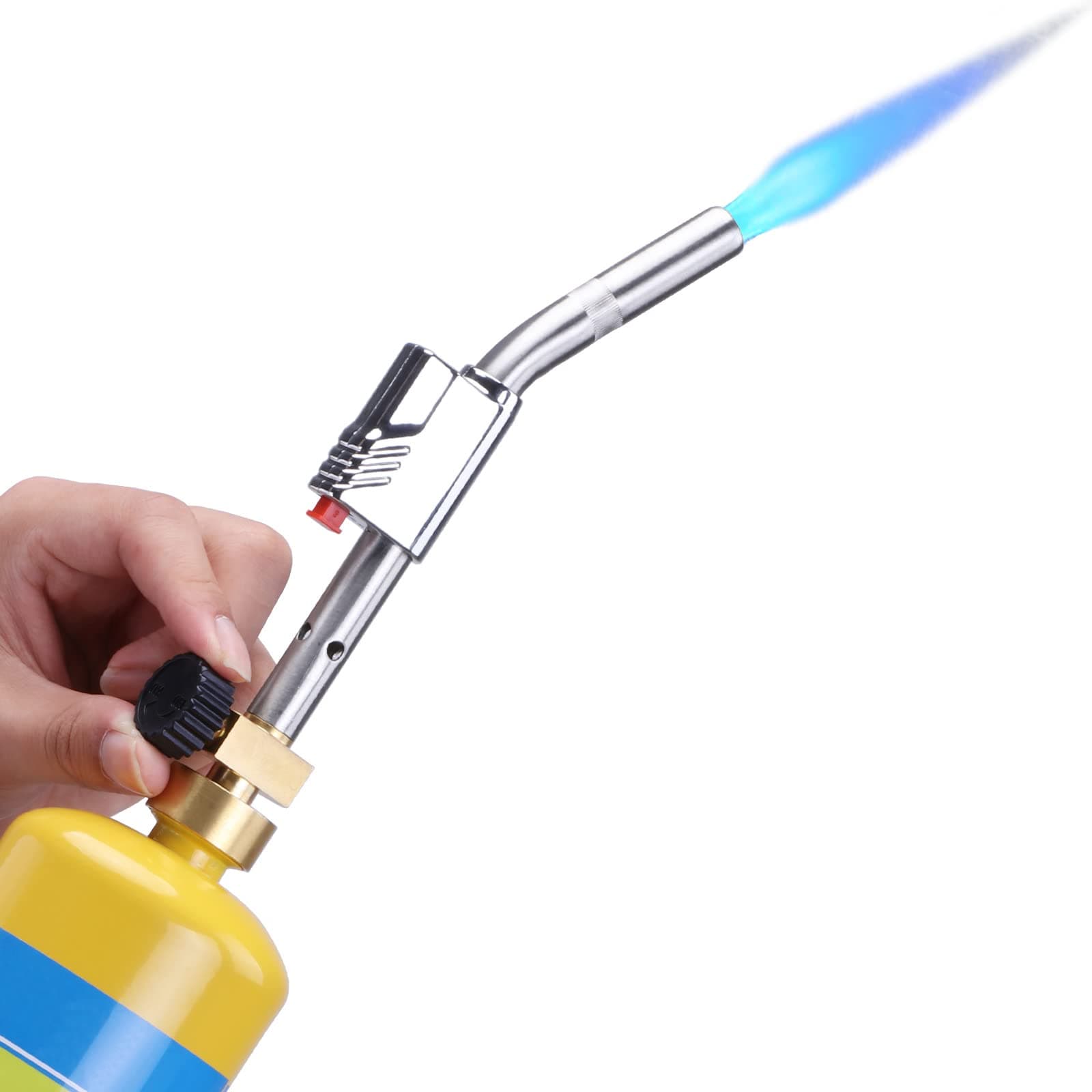 MAPP/MAP/PROPANE Gas Torch,Soldering Torch,Use Brazing,Cooking,Surface heating treatment (Stainless ignition Head)