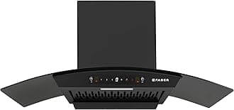 90 cm 1200 m³/hr Autoclean Curved Chimney| Black Filterless with Oil Collector |8 Yrs Motor & 2Yrs Comprehensive Warranty by Faber | Touch & Gesture Control | Hood Venice IN HC SC FL BK 90