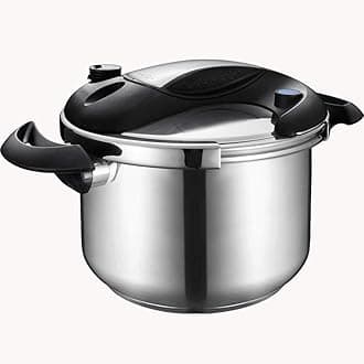 Programmable Stainless Steel Pressure Cooker, 6L, Induction & Gas Compatible, Intelligent Slow Cook, Rice Cooker, Steamer, Safe &
