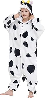 Unisex Children Animal Onesie Pajamas,Kids Flannel Halloween Cosplay Costume/Homewear/Sleepwear