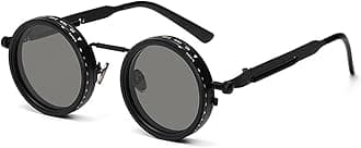 Adjustable Tint Polarized Sunglasses, 1-9 Gear ND Filter Round Glasses, Anti-Glare Sun Protection for Beach, Driving