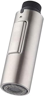 Pull Down Spray Head for Kitchen Faucet, 2-Function Bathroom Faucet Replacement Head, Water Nozzle, 1.8 GPM G1/2 Pull-Out Spray Nozzle, 0.8inch Connector (Stainless Steel Body)