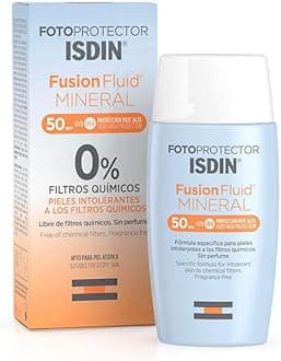 ISDIN Fusion Fluid MINERAL SPF 50+ 50ml | Facial Sun Cream | 0% chemical filters
