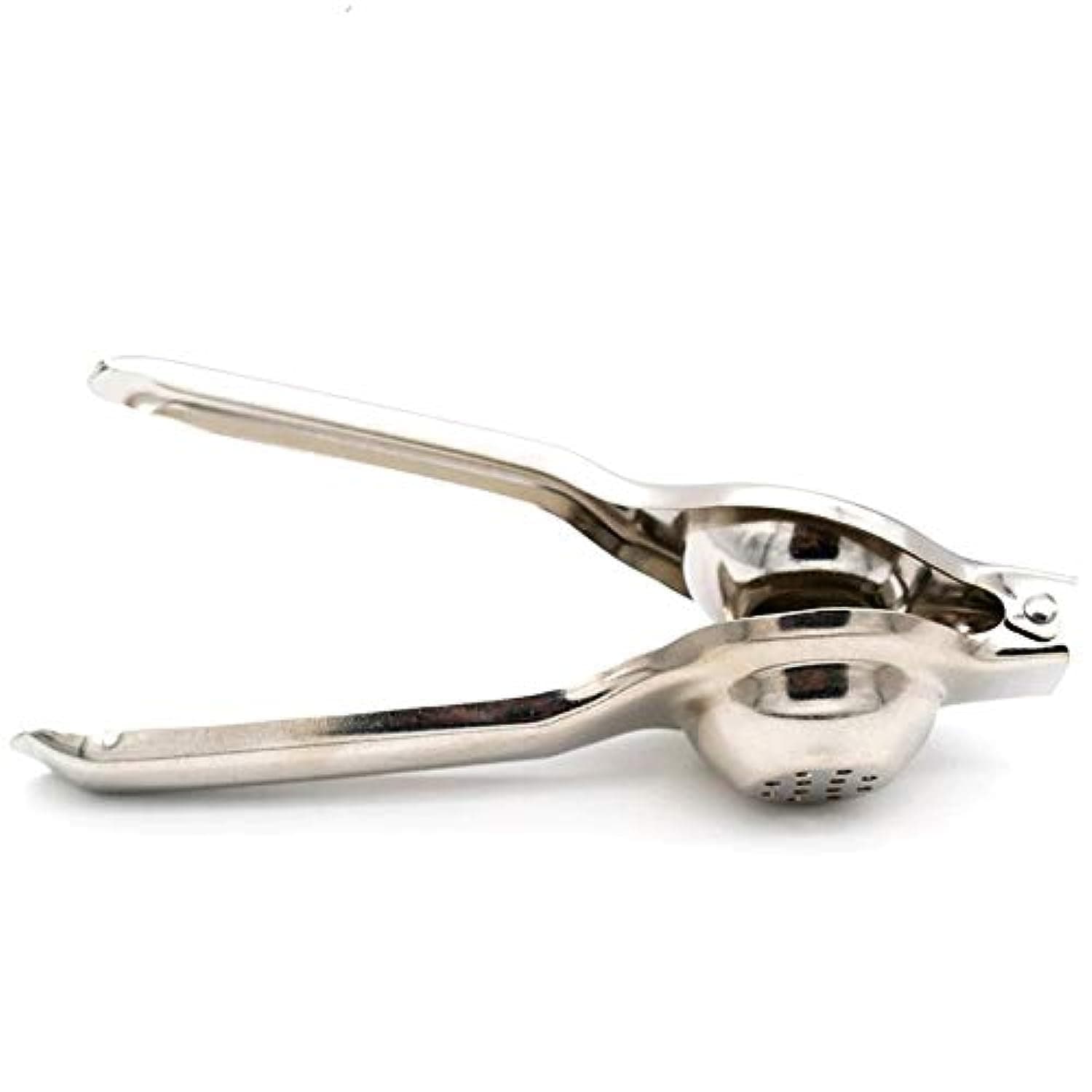 Lemon Squeezer, Quality Stainless Steel Lime Squeezer, Heavy Duty Solid Metal Citrus Squeezer, Lemon Juicer for The Most Juice Possible, Hand Juicer, Dishwasher Safe Manual Juicers, Silver