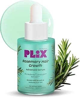 PLI.X - THE PLANT FIX Rosemary Hair Growth Serum with 3% Redensyl,4% AnaGain, 3% Baicapil,| Stimulates Hair Growth, improves hair Density & Thickens Hair | For Men & Women - 1.01 Fl Oz (30ml)