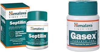 Septilin Tablets - 60 Tablets and Himalaya Gasex 100 Tablets