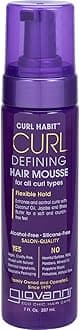 Curl Defining Hair Mousse 207ml | to Moisturizes & Improves Texture | Tames Frizz, Flyaways & Controls Static | Long-Lasting | Silicone-Free