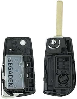 SEGADEN Replacement Key Shell Compatible with Toyota 2 Button VA2 Blade Keyless Entry Remote Flip Key Case Fob PG431