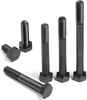 M10 Hex Bolt, 12.9 Grade High Tensile Alloy Steel, Outer Hexagonal Screws for Machinery Industry Fastener, (Partial Threaded) M10×120mm,3 pcs