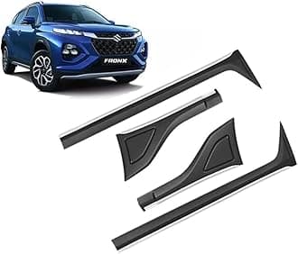 ABS Side Door Beading Door Cladding Protector Full Black Color Compatible For Maruti Suzukii Fronx 2023 Onwards Set Of 4