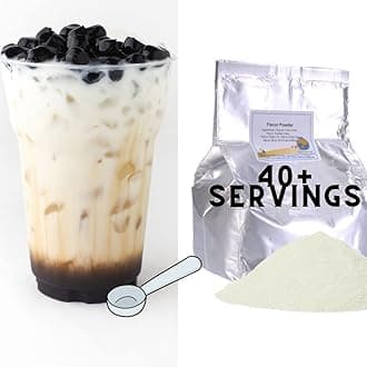 Peach Flavored Boba Bubble Tea Powder for Milk Tea Premium Instant Drink Mix - 2.2 LB bag for 40-45 Servings - Just Add Tapioca Pearls by BUBBLE TEA SUPPLY