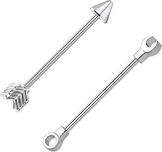 14G/16G 316L Industrial Barbell Cartilage Earring Surgical Steel Industrial Barbell Cartilage Earring Body Piercing Jewelry for Women Mens