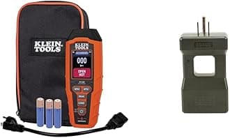 RT390 Circuit Analyzer with Large LCD, Identifies Wiring Faults, GFCI and AFCI Tester & 69409 Line Splitter 10x