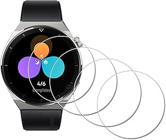 Screen Protector for HUAWEI Watch GT 3 Pro GT3 pro 46mm Smartwatch 【Not for Huawei GT 3 】[4 Pack] Tempered Glass Anti-Scratch Bubble-Free Easy Installation