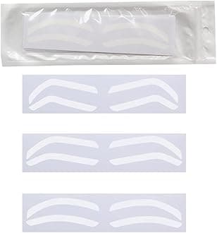 PMU DREAM Airbrush Eyebrow Stickers Stencils, 2 Bags/Pack, 24 Pairs, Disposable Tattoo Auxiliary Stickers, Shape Tape, Air Brush Templates for Tinting Makeup