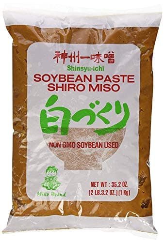 Shiro Miso Paste NON GMO No MSG Added Miko Brand 35.2oz by Miyasaka Brewery Co, Ltd [Foods] (Original Version) - PACK OF 2