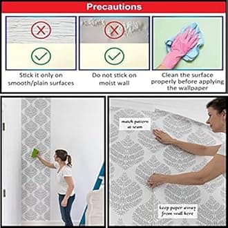 HD PRINT House Self Adhesive Floral 3D Wallpaper Wall Sticker for Home Decor, Living Room, Bedroom, Hall, Kids Room, Play Room (PVC Vinyl, Water Proof560 (49 X 16 INCH)