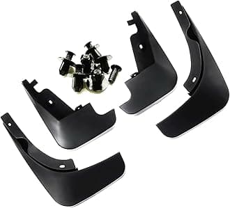 O E Type Car Mud Flap Box Shape Splash Protection Guard Tyre Flap Complete Set of Front & Rear Tires for Mahindra Thar Roxx