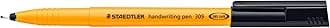 STAEDTLER 309-9 Handwriting Pen - Black (Box of 10)