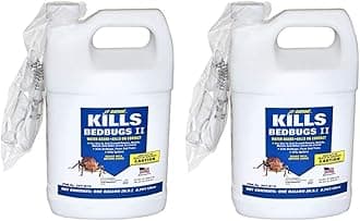 J T Eaton Sprayer Attachment, 1-Gallon 207-W1G Kills II Water Based Bedbug Spray with Sprayer, 1 Gallon, Brown/A (Pack of 2)