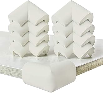 Table Corner Protectors for Baby,Baby Proofing Edge Protectors, Foam Soft Baby Safety Guards Products,Suitable for Furniture Fireplace Coffee Desk Cushion,Sharp Corners Bumper(Milky White(10 Corner))