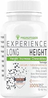 PropeptidesHeight Increase supplement For Boys Enriched With Growth Protein, Amino Acids & Extracts To Support Increasing Long & Taller-10 to 17 Years-60 Tablets (Pack 1)