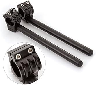 52mm 7/8" Motorcycle Aluminum CNC Regular Fork Tube Clip On Handlebar Replaceable Fit for TL1000S GSXR1100 TZ250 FZR1000 ZX7/7RZX9 Universal Bike Cafe Racer