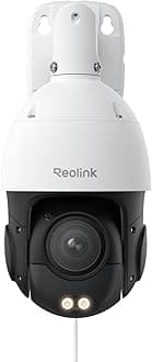 Reolink Smart 4K/8MP UHD PTZ Dome Security Camera with Cutting-Edge 16X 3D Optical Zoom, Spotlights Color Night Vision, Person/Vehicle/Animal Detection, Two-Way Audio, 24/7 Recording, RLC-823S2