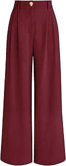 AUTOMET Women Wide Leg Dress Pants High Waisted Loose Fit Business Casual Work Trousers with Pockets 2026