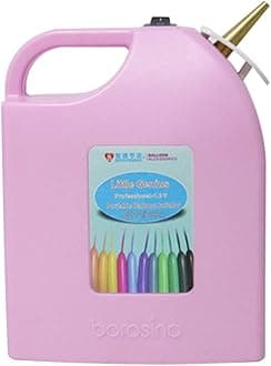 Portable Electric Balloon Inflator Pump Rechargeable Twisting Modeling Balloon Pump for Birthday/Party/Decoration (Pink)