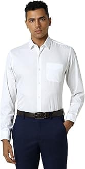 Peter England Men's Cotton Print Slim Fit Shirt