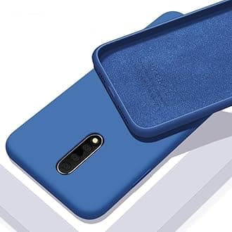 REALCASE OnePlus 8 Back Cover Case | Full Protective Liquid Silicone | Shock Proof Back Cover Case for OnePlus 8 (S-Blue)