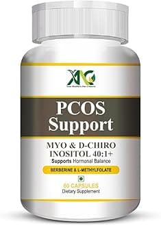 PCOS Supplement - 40:1 Ratio 2000mg Myo-Inositol to 50mg with PCOS Vitamins & Minerals for women 60 Capsules