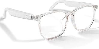 Smart Glasses Bluetooth for Women with Speaker Anti-Blue Light Polarized Built-in Microphone for Android iOS (White Frame - Blue Light)