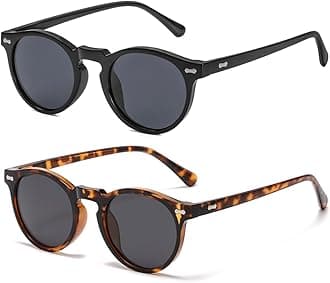 Gleyemor Kids Polarized Cute Round Sunglasses for Kids Girls Boys Age 3-8