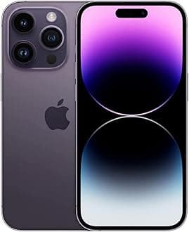 Apple iPhone 14 Pro, 128GB, Deep Purple - Unlocked (Renewed Premium)