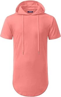 Aiyino Men's S-5X Short Sleeve Fashion Athletic Hoodies Sport Sweatshirt Hip Hop Pullover