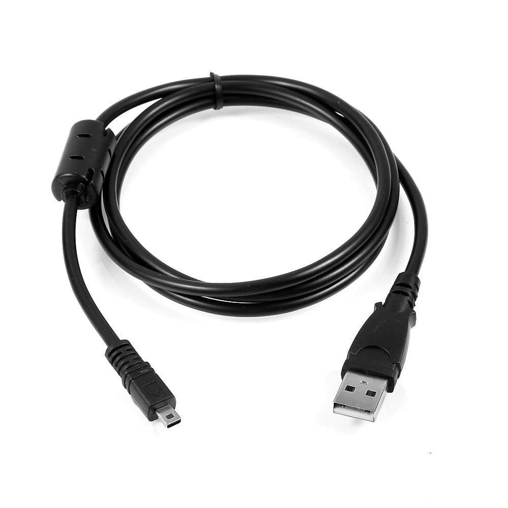 Olympus T-100 Camera USB Cable, 5 FT Extra Long 2-in-1 USB PC Battery Power Charger Camera Data Cable Cord for Olympus T-100 T100 Digital Cameras