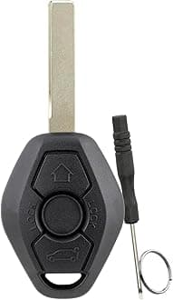 3 Buttons For BMW key fob Case For BMW E38 E39 E46 EWS System CAS2 System 1 3 5 6 7 Series X3 X5 Z3 Z4 Key Shell with HU92 Blade Screwdriver Key Ring