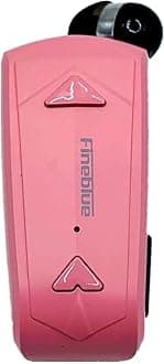 2023 FineBlue F520 Wireless Bluetooth 5.3 Portable Single Headset Headphone Earphone In-Ear Business Earphone Vibrate Vibrating Wear Clip on Vibration Hands-free Calls Remind sports outdoor (Pink)