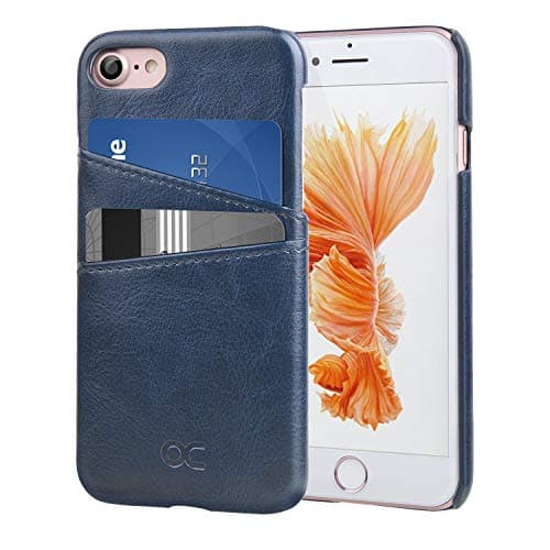 OCASE iPhone 8 Wallet Case, iPhone 7 Case Leather Phone Case [Card Slot] [Camera Protection ] [Precise Cut-Out ]- Case for Apple iPhone 8 and iPhone 7 (Blue)