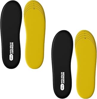 Frido Max Comfort Memory Hi-Per Foam Trimmable Insole compatible for Formal Shoes | Loafers | Running | and Casual Shoes | Small (4-8 UK) | Pack of 2