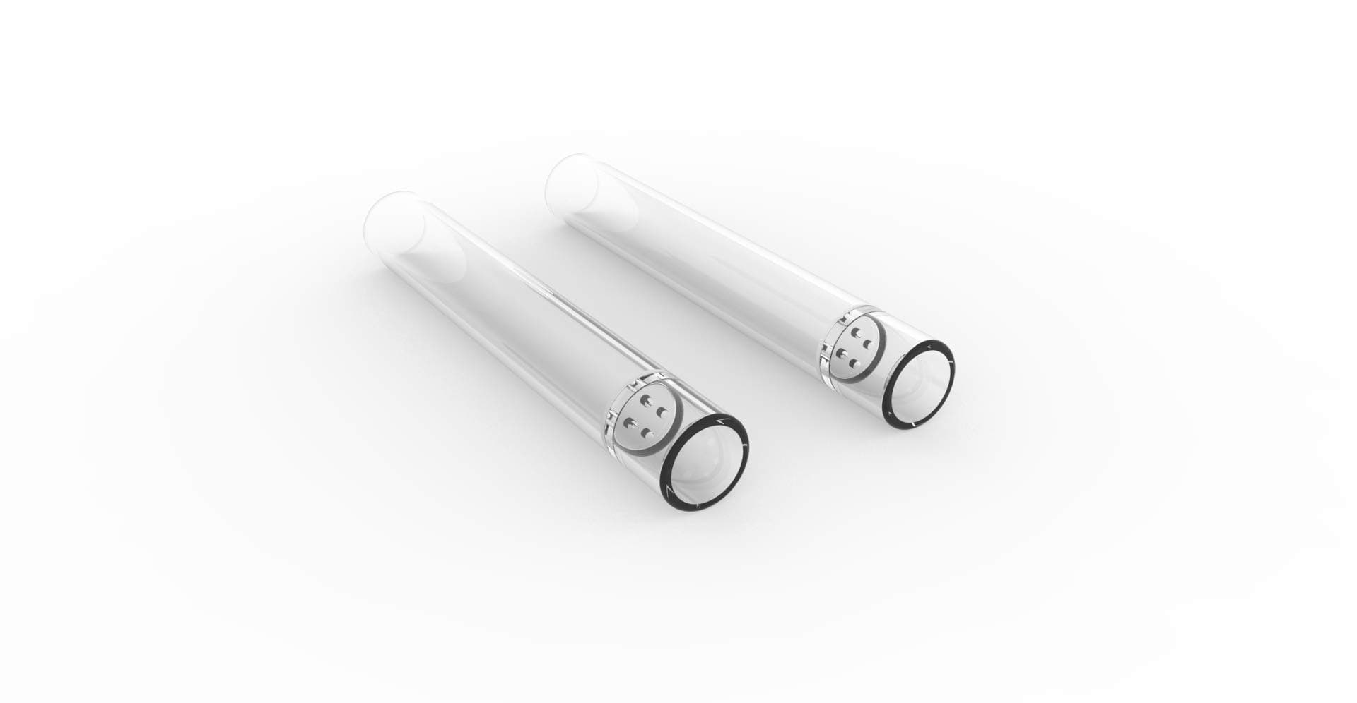 Glass Stem Mouthpiece for Arizer Argo (Arizer Argo Stem) (2 PACK Replacement) 70mm by The Vapetrix