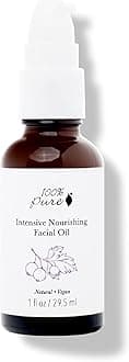 100% PURE Intensive Nourish Facial Oil Hydrating Face & Body Moisturizer Natural Botanical Illuminating Dry Skincare for Women & Men - Vegan - 1oz