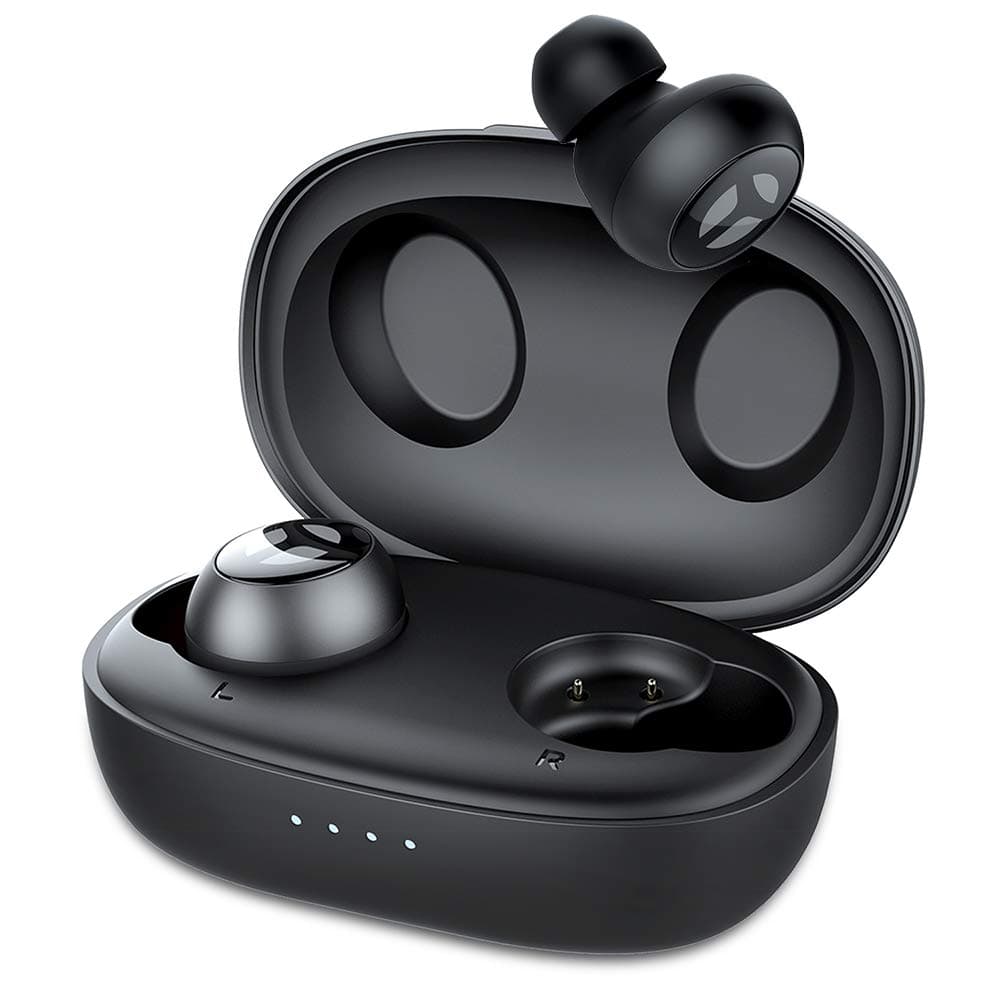 Bluetooth 5.0 HiFi 10mm Driver True Wireless Earbuds Built-in Mic, TRANYA Rimor Touch Control Sports Wireless Headphones, 25-Hour Total Playtime, Perfect for Jazz/Pop/Rock/Country/Folk/Classical